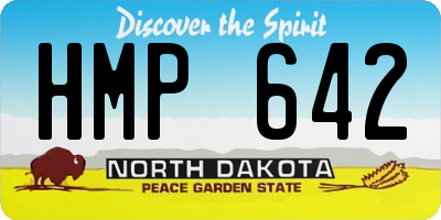 ND license plate HMP642
