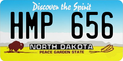 ND license plate HMP656