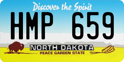 ND license plate HMP659