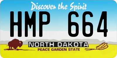 ND license plate HMP664
