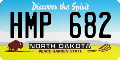 ND license plate HMP682