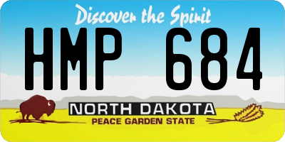 ND license plate HMP684