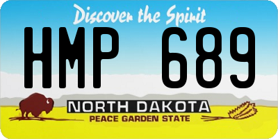 ND license plate HMP689