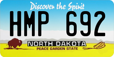 ND license plate HMP692