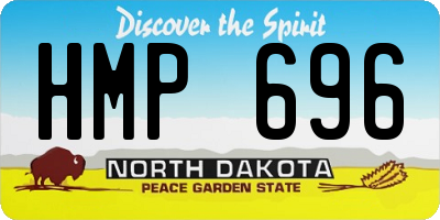 ND license plate HMP696