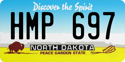 ND license plate HMP697