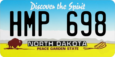 ND license plate HMP698