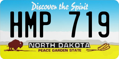 ND license plate HMP719