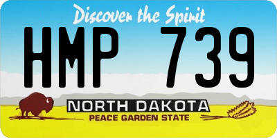 ND license plate HMP739