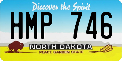 ND license plate HMP746