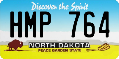 ND license plate HMP764