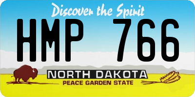 ND license plate HMP766