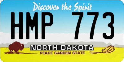 ND license plate HMP773