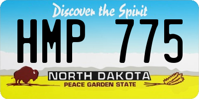 ND license plate HMP775