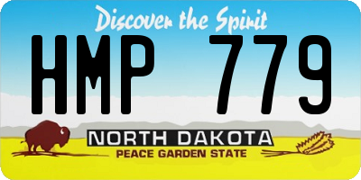 ND license plate HMP779