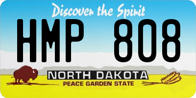 ND license plate HMP808