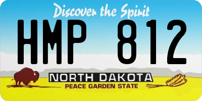 ND license plate HMP812