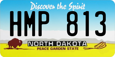 ND license plate HMP813
