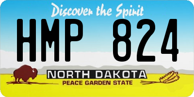 ND license plate HMP824