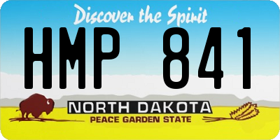 ND license plate HMP841