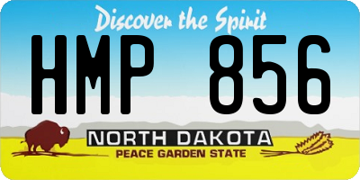 ND license plate HMP856