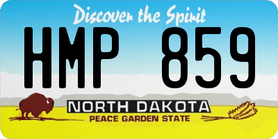 ND license plate HMP859