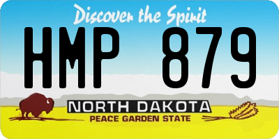 ND license plate HMP879