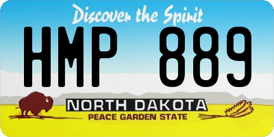 ND license plate HMP889