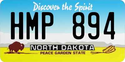 ND license plate HMP894