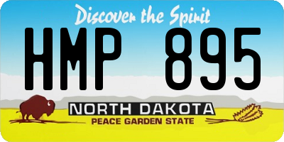 ND license plate HMP895