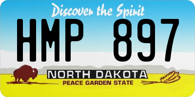 ND license plate HMP897