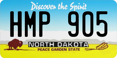 ND license plate HMP905