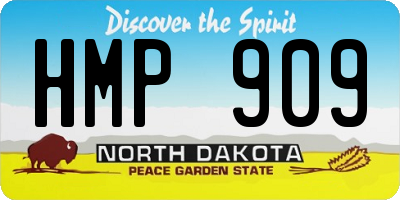 ND license plate HMP909