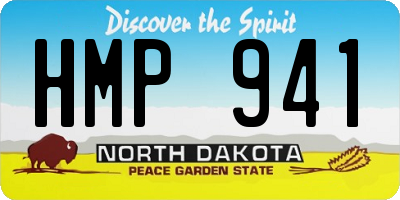 ND license plate HMP941