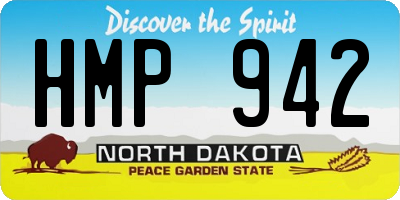 ND license plate HMP942