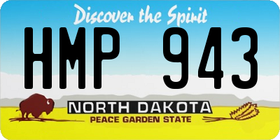 ND license plate HMP943