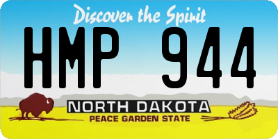 ND license plate HMP944