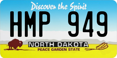 ND license plate HMP949