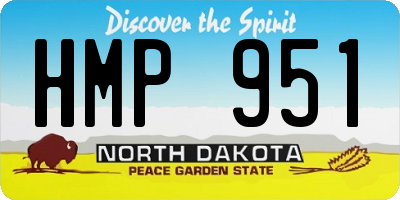 ND license plate HMP951
