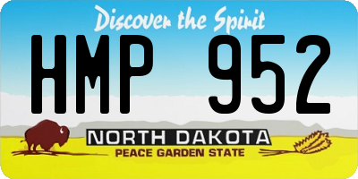 ND license plate HMP952