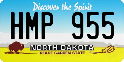 ND license plate HMP955