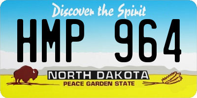 ND license plate HMP964