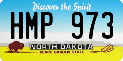 ND license plate HMP973
