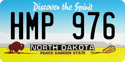ND license plate HMP976