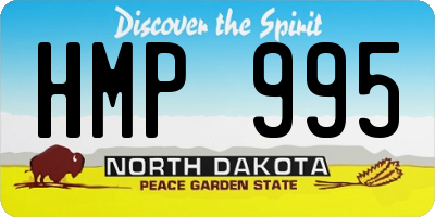 ND license plate HMP995