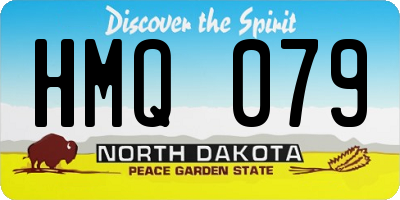 ND license plate HMQ079