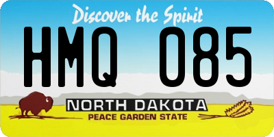 ND license plate HMQ085