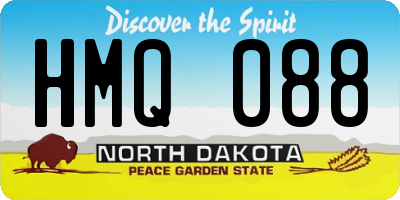 ND license plate HMQ088
