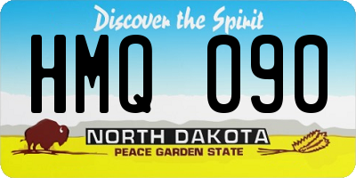 ND license plate HMQ090