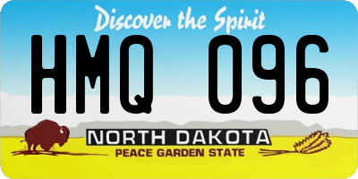 ND license plate HMQ096